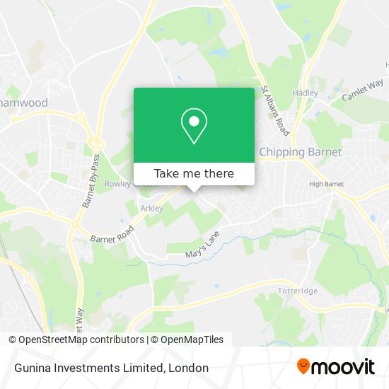 Gunina Investments Limited map