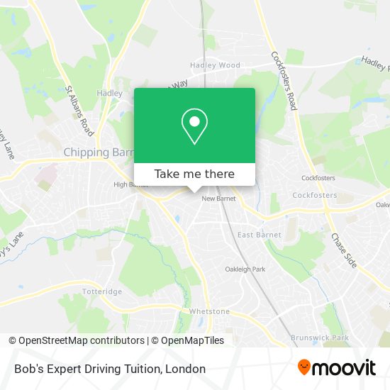 Bob's Expert Driving Tuition map
