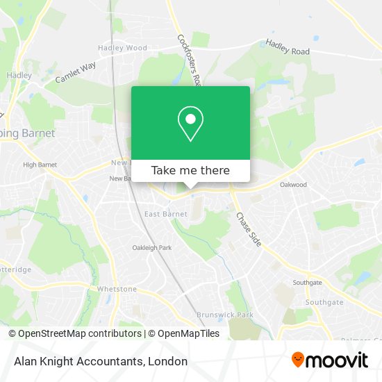 Alan Knight Accountants map