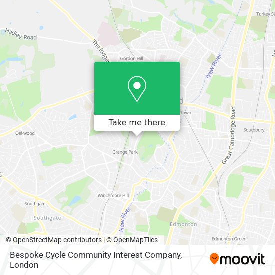 Bespoke Cycle Community Interest Company map
