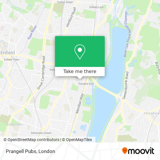 Prangell Pubs map