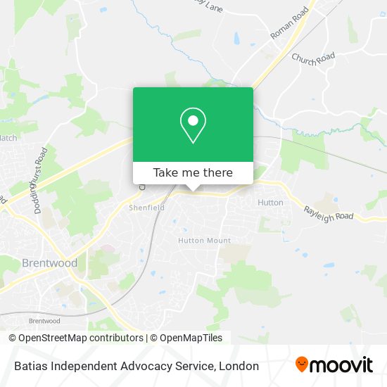 Batias Independent Advocacy Service map