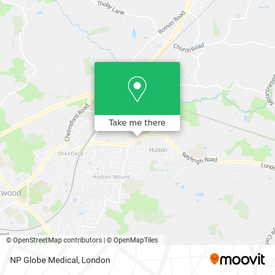 NP Globe Medical map