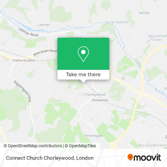 Connect Church Chorleywood map