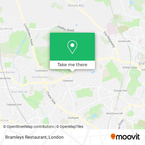Bramleys Restaurant map