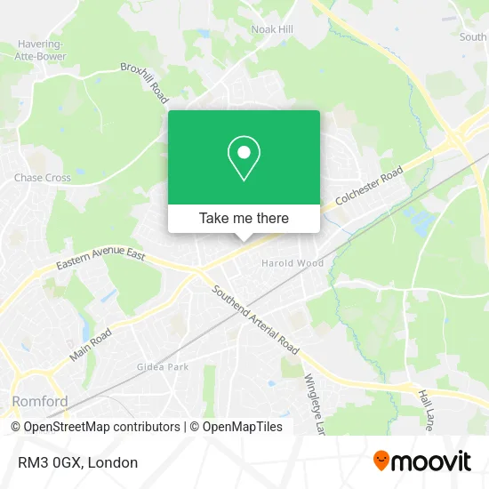 RM3 0GX map