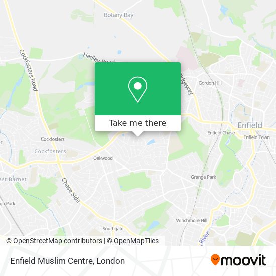 Enfield Muslim Centre map