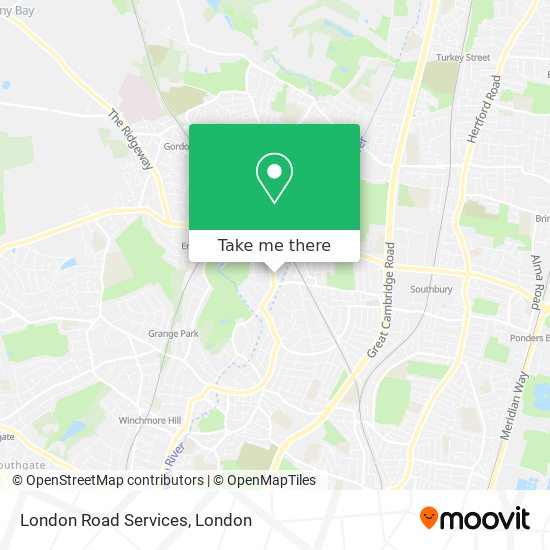 London Road Services map