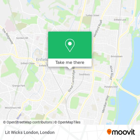 Lit Wicks London map