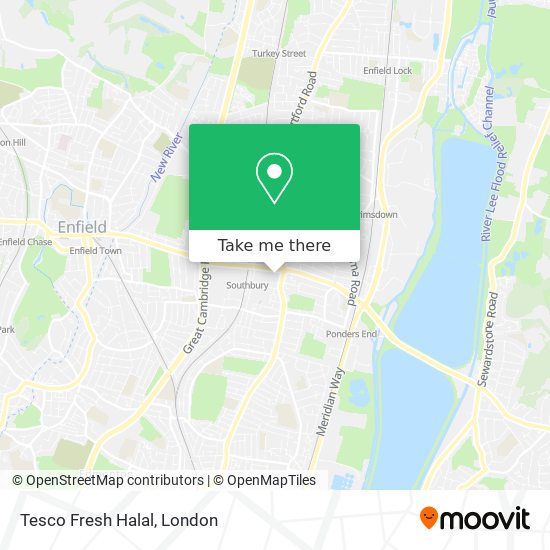 Tesco Fresh Halal map