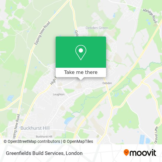 Greenfields Build Services map