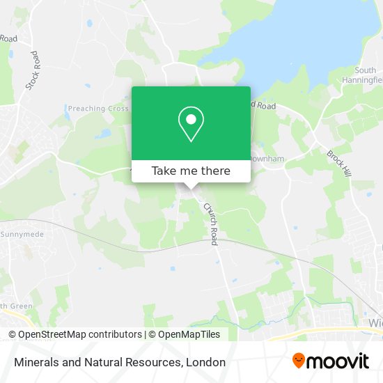 Minerals and Natural Resources map