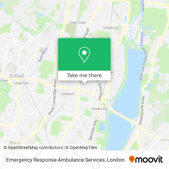 Emergency Response Ambulance Services map
