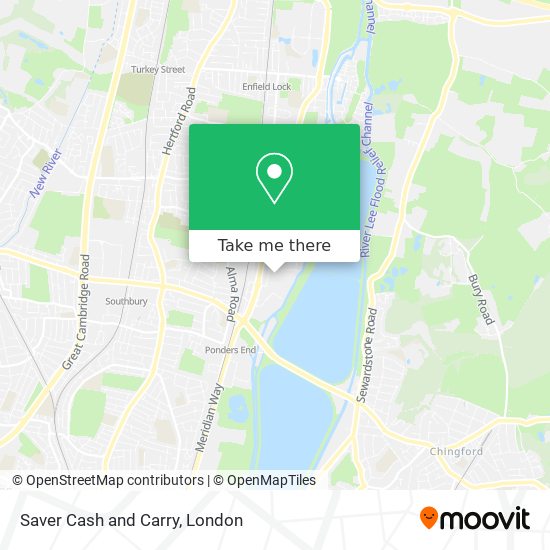 Saver Cash and Carry map