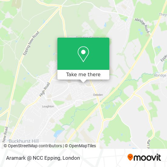 Aramark @ NCC Epping map