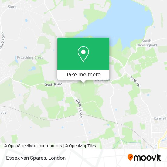 Essex van Spares map