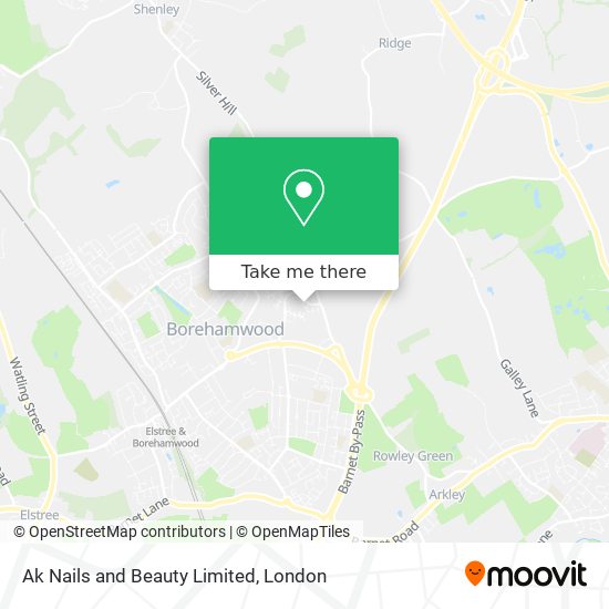 Ak Nails and Beauty Limited map