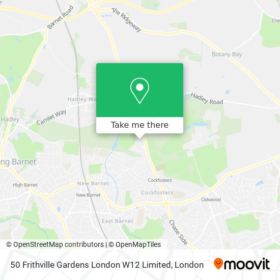 50 Frithville Gardens London W12 Limited map