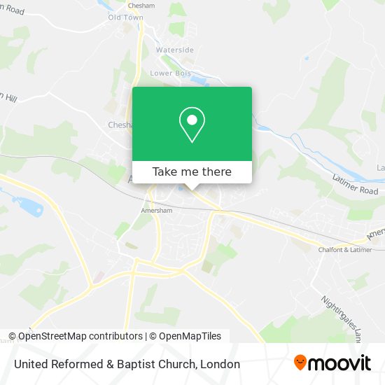 United Reformed & Baptist Church map