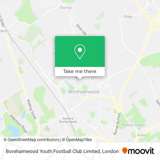 Borehamwood Youth Football Club Limited map