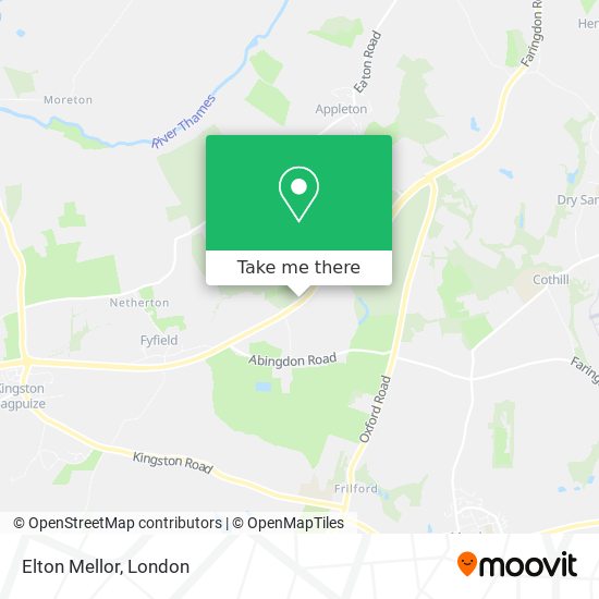 Elton Mellor map