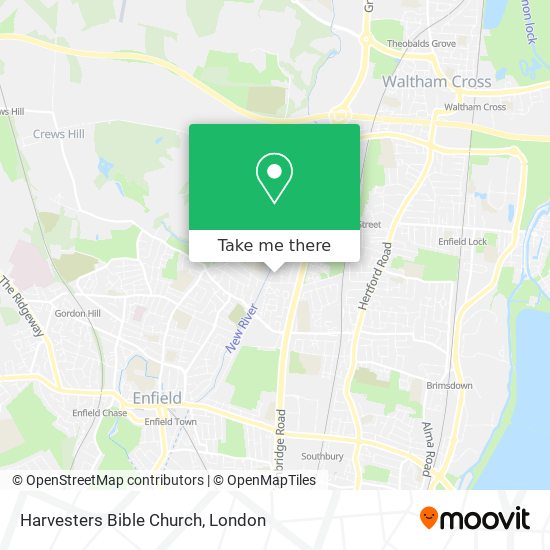 Harvesters Bible Church map