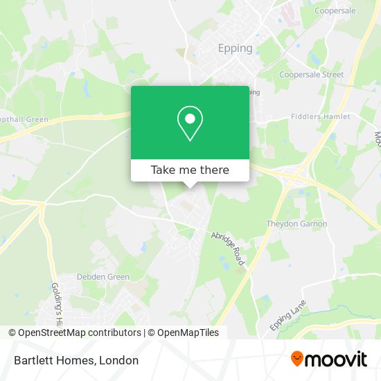 Bartlett Homes map
