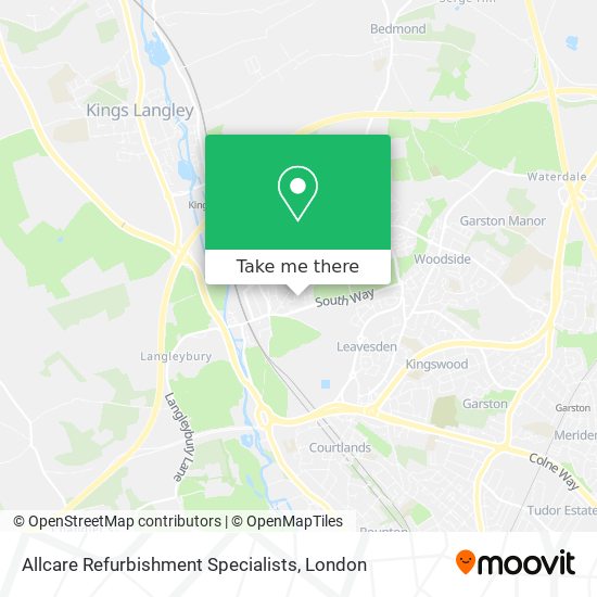 Allcare Refurbishment Specialists map