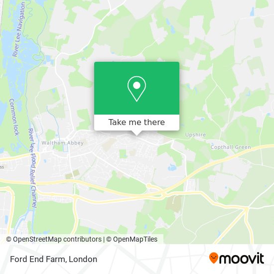 Ford End Farm map