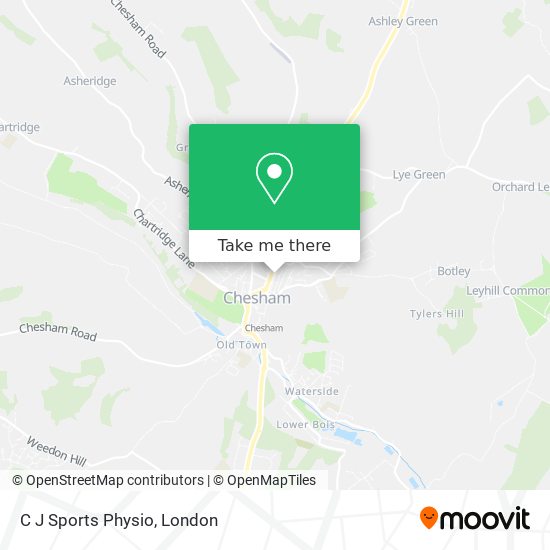 C J Sports Physio map