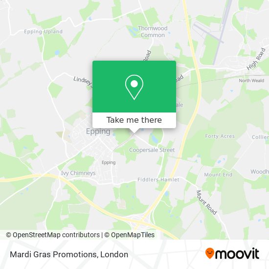 Mardi Gras Promotions map