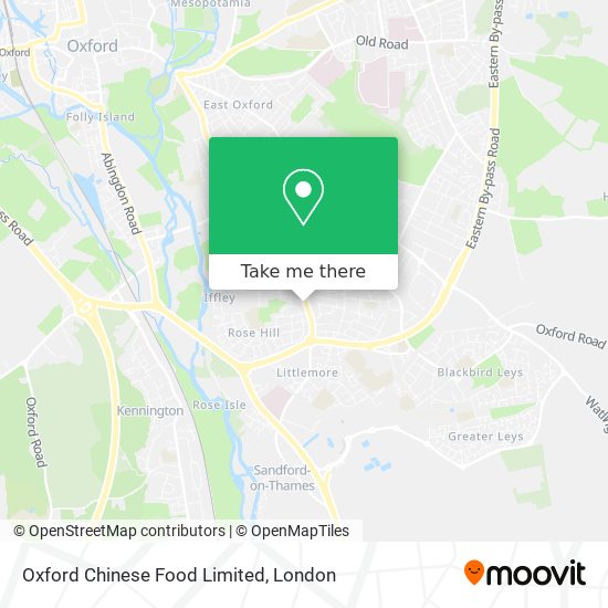 Oxford Chinese Food Limited map