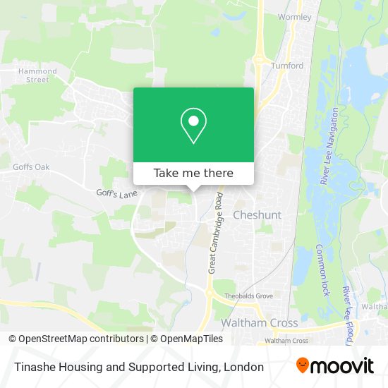 Tinashe Housing and Supported Living map