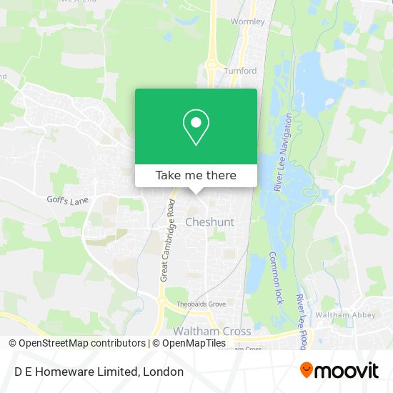 D E Homeware Limited map