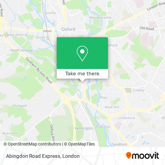 Abingdon Road Express map