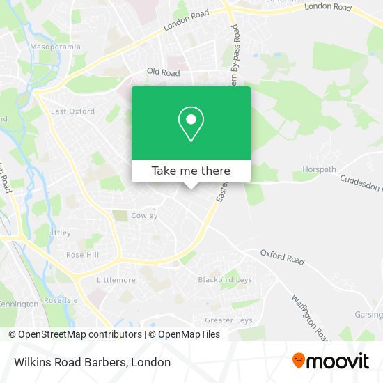 Wilkins Road Barbers map