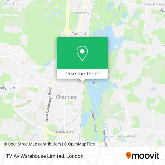 TV Av Warehouse Limited map