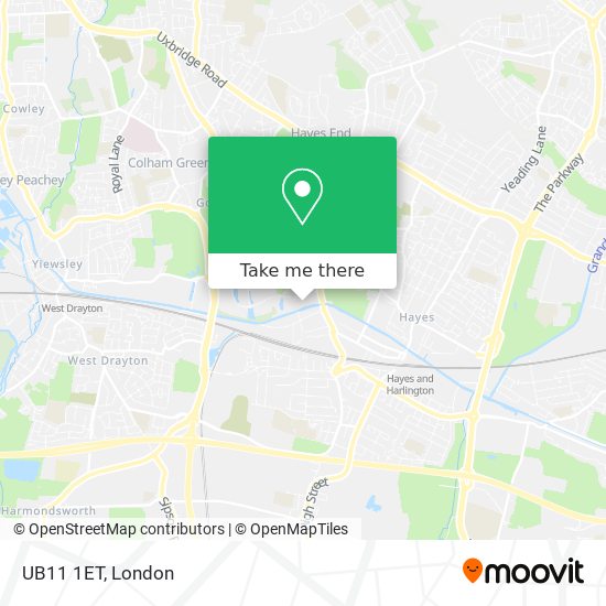 UB11 1ET map