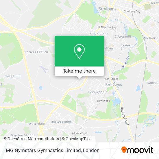 MG Gymstars Gymnastics Limited map