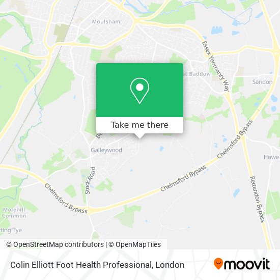 Colin Elliott Foot Health Professional map
