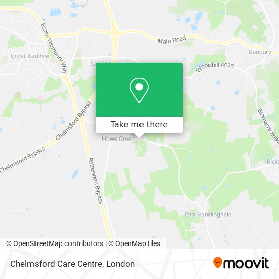 Chelmsford Care Centre map