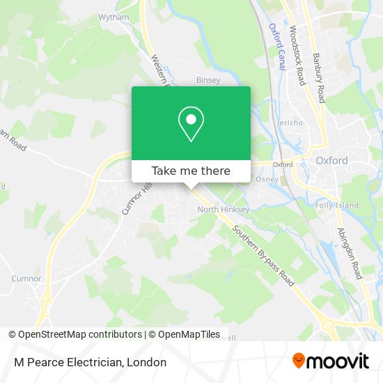 M Pearce Electrician map