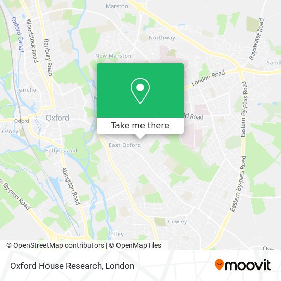 Oxford House Research map