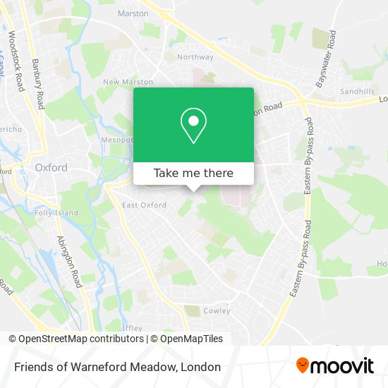 Friends of Warneford Meadow map