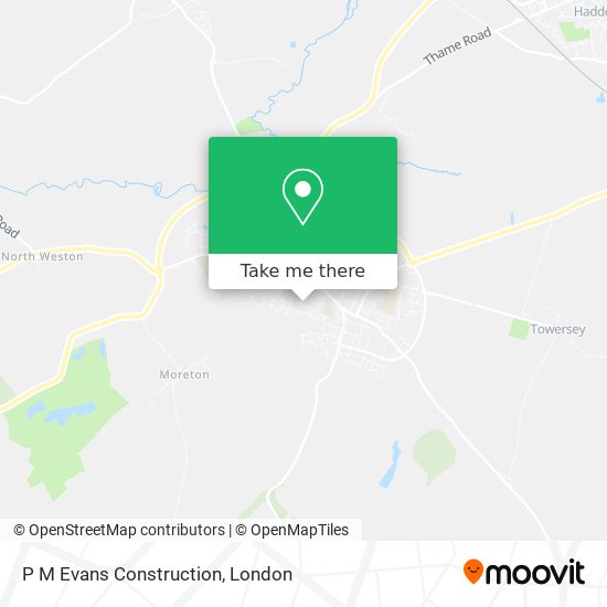 P M Evans Construction map