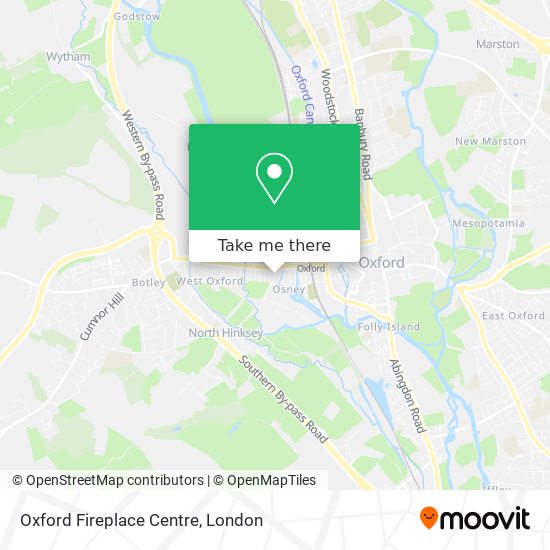 Oxford Fireplace Centre map