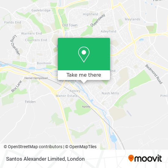 Santos Alexander Limited map