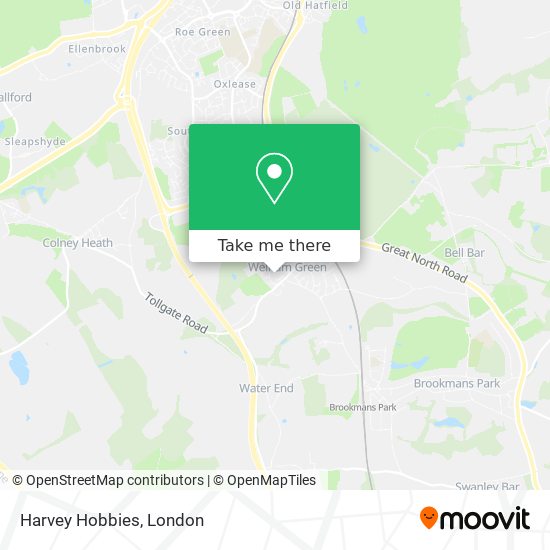Harvey Hobbies map