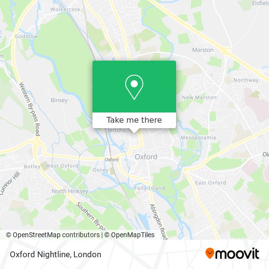 Oxford Nightline map