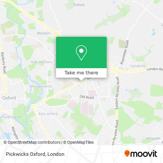 Pickwicks Oxford map